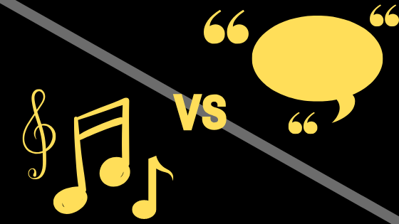 Banner symbolizing brand voice vs brand tone of voice