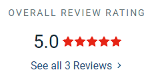 Five-star review rating on Clutch.co