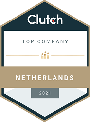 Award: Top Company Netherlands 2021 by Clutch.co
